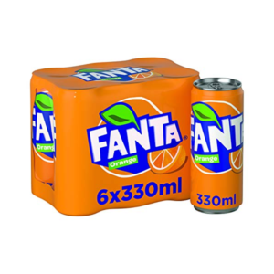 Fanta can-33cl (x6)