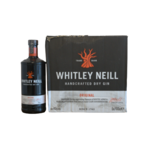 Whitley Neill Original Dry gin-70cl (Carton x6)