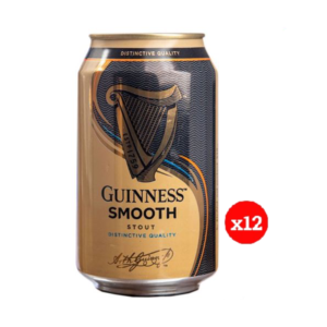 Guinness Smooth Stout can- 33cl (x12)