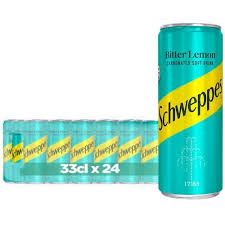 Schweppes Bitter Lemon | Soft Drink | 0% | 33cl (x24)