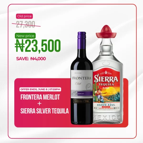 Frontera Merlot + Sierra Silver Tequila Bundle – Special Offer!