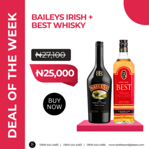 Bottles & Glasses | Drinks Delivered in 1 Hour | Lagos 12 DEAL OF THE WEEK